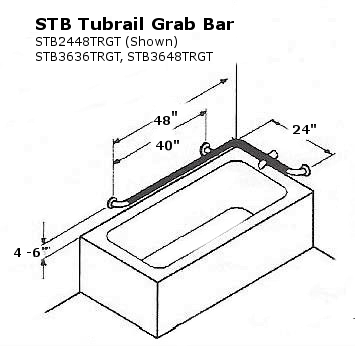 Tub Rail Grab Bar